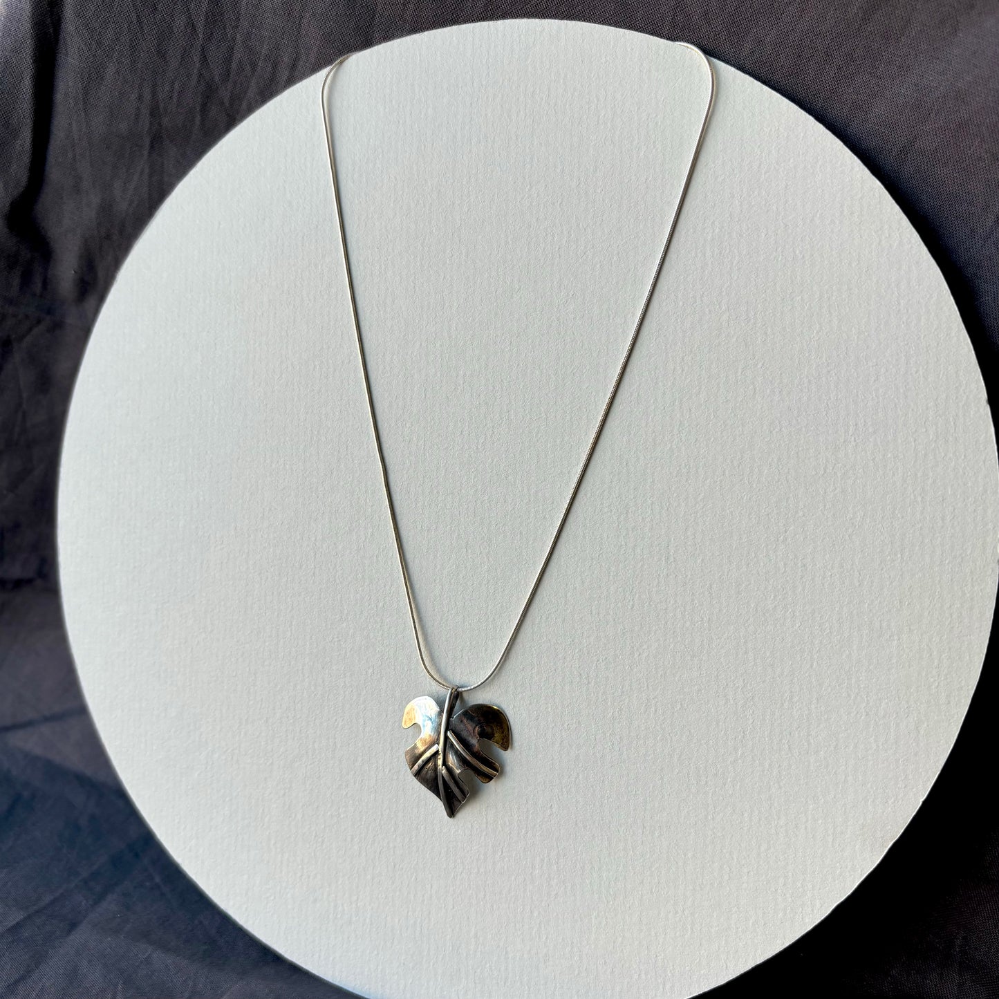 Galili Ellis, Monstera Leaf Necklace