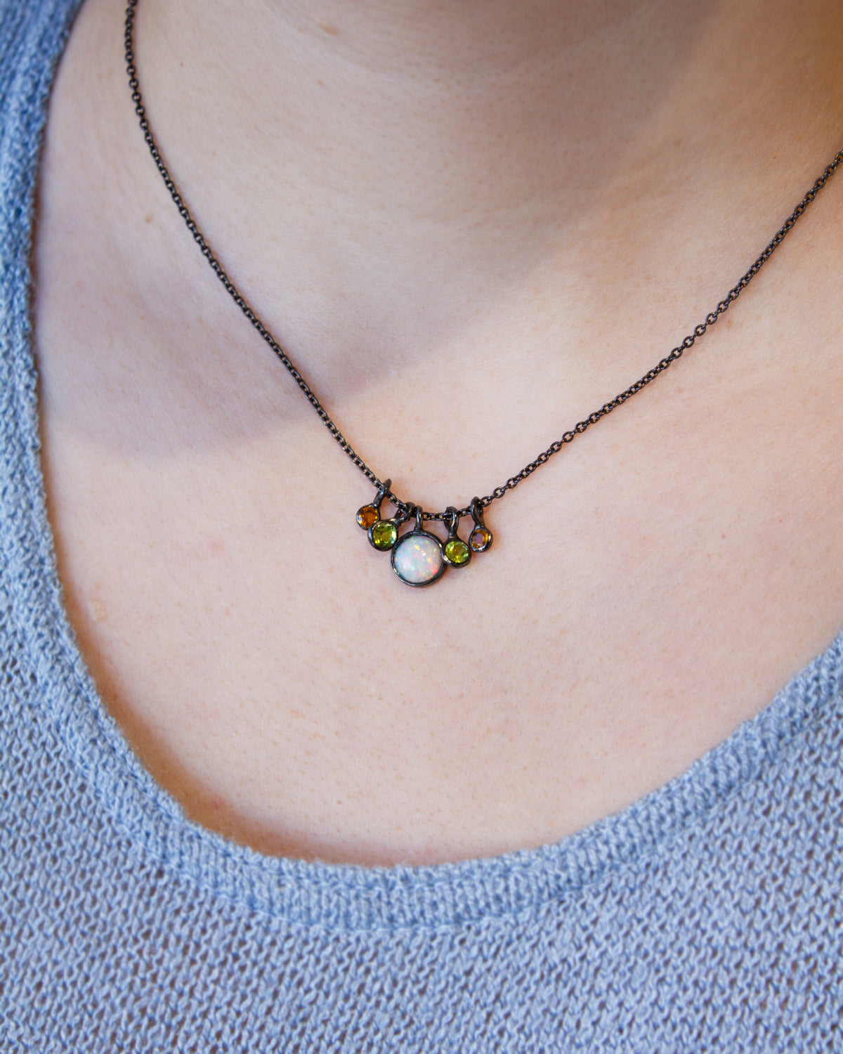 Out Designs, Opal Charm Necklace-4