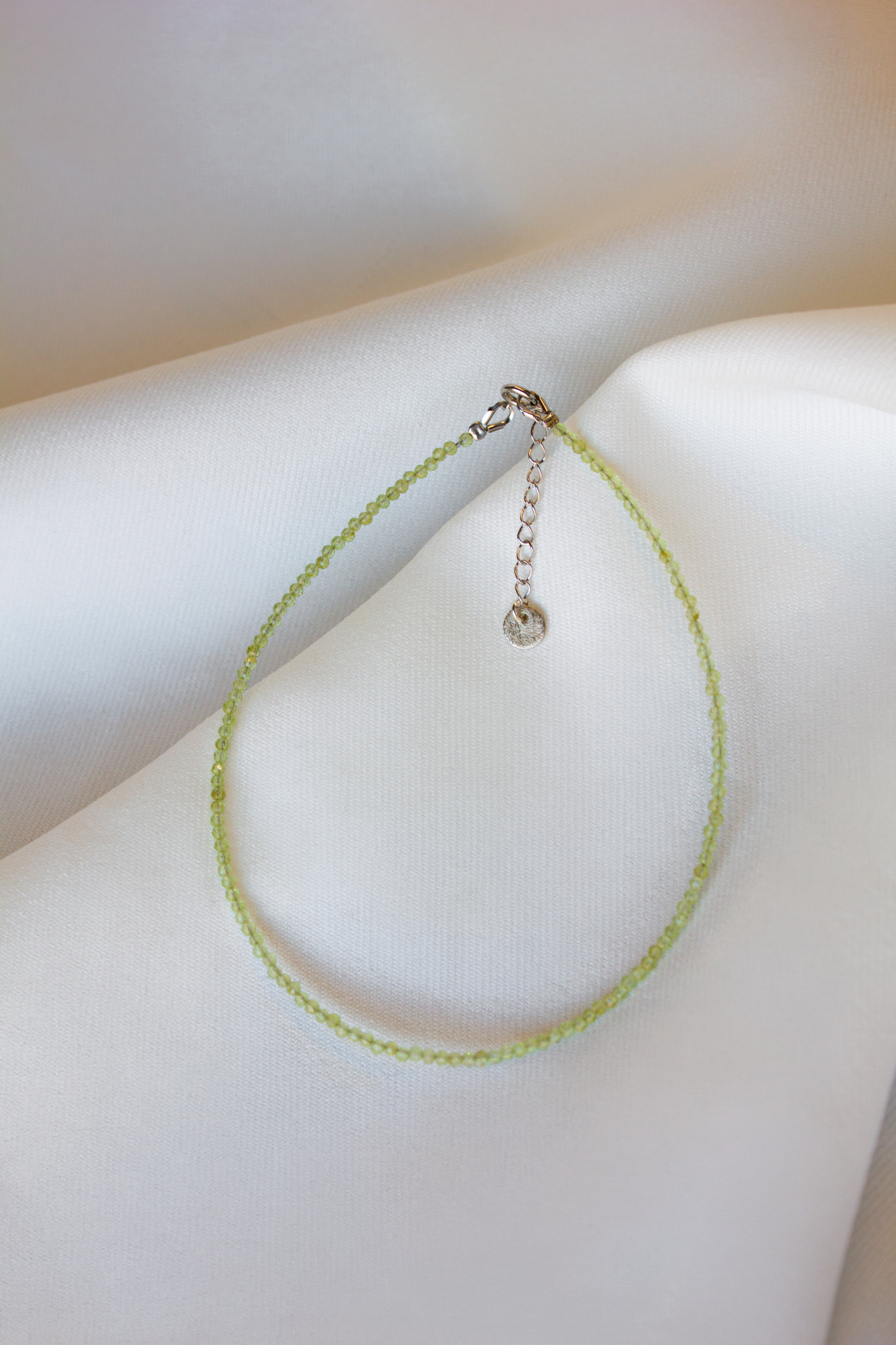 Hailey Jane, Peridot Strand Anklet