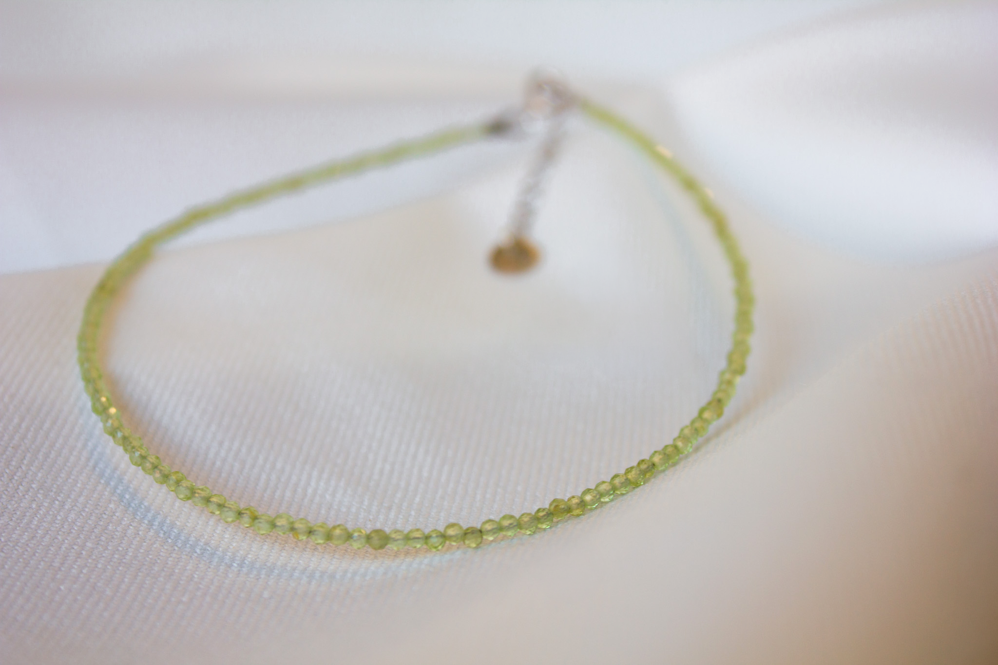 Hailey Jane, Peridot Strand Anklet-3