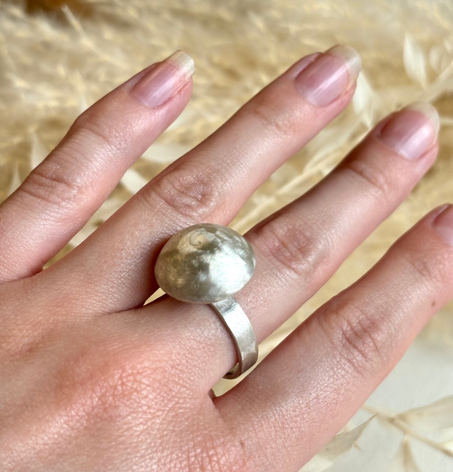 Galili Ellis, Brushed Silver Round Ring