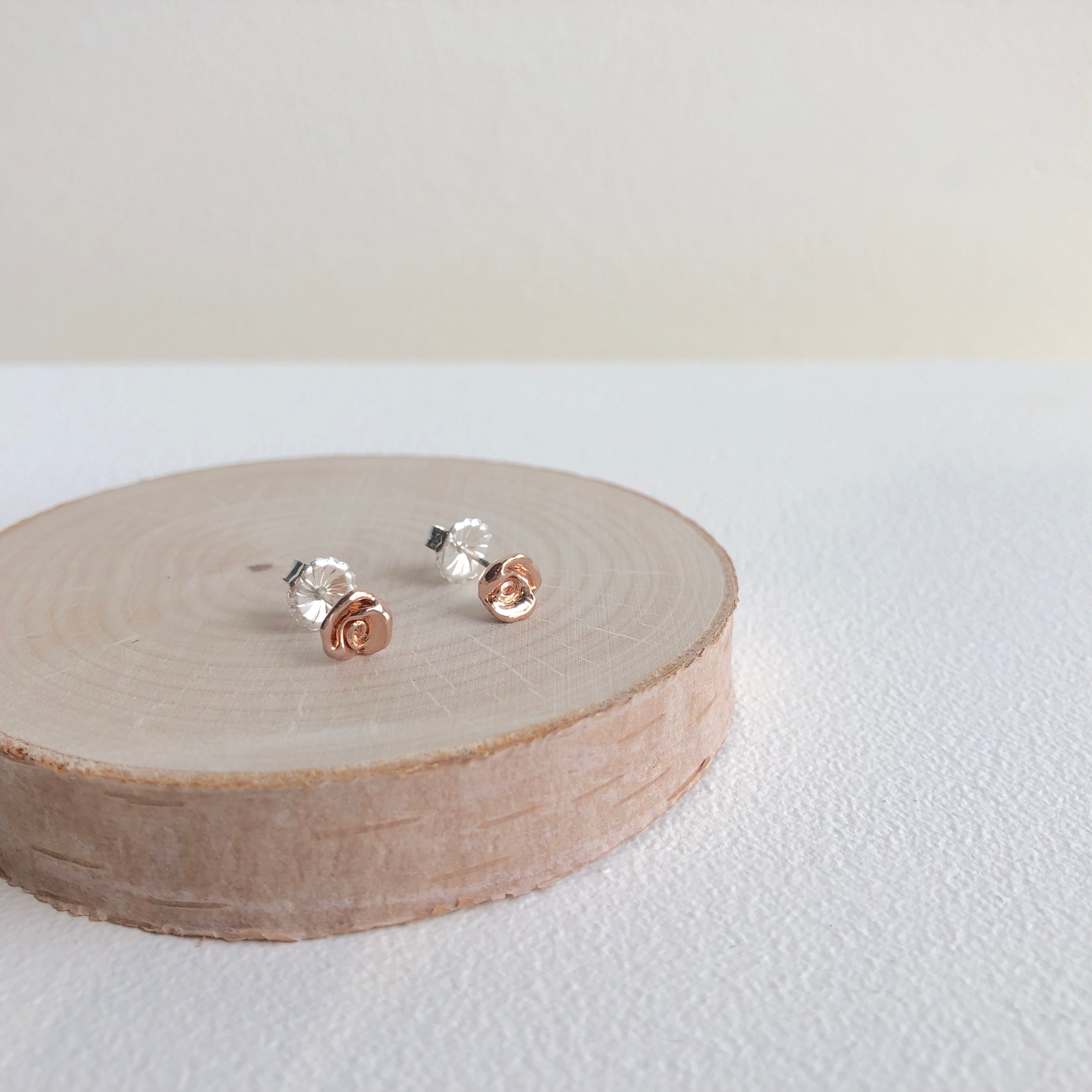 Kathryn Rebecca, Rose Gold Studs-4