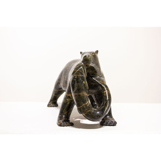 Paulassie Pootoogook, Bear with Arctic Char
