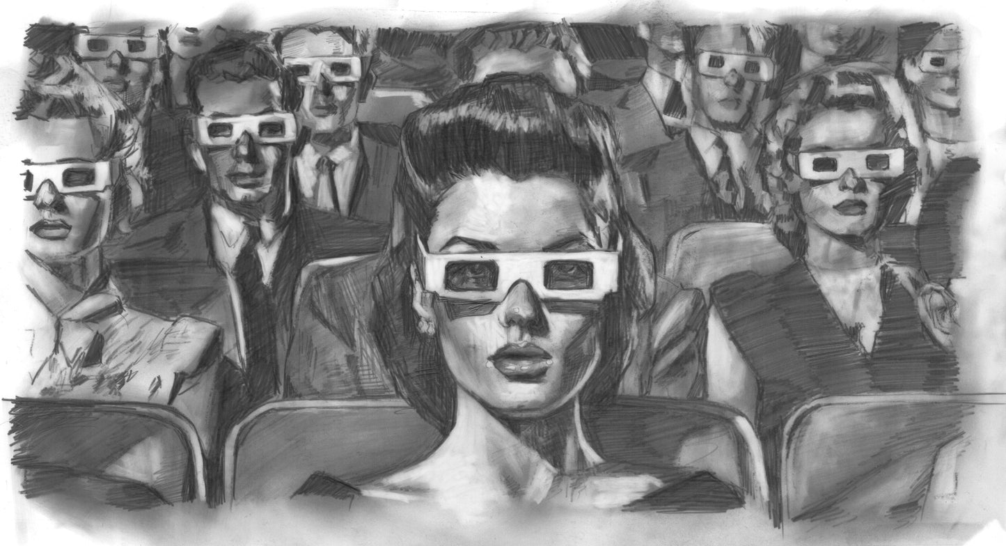 Kelly Grace, "Film Noir" Graphite Study