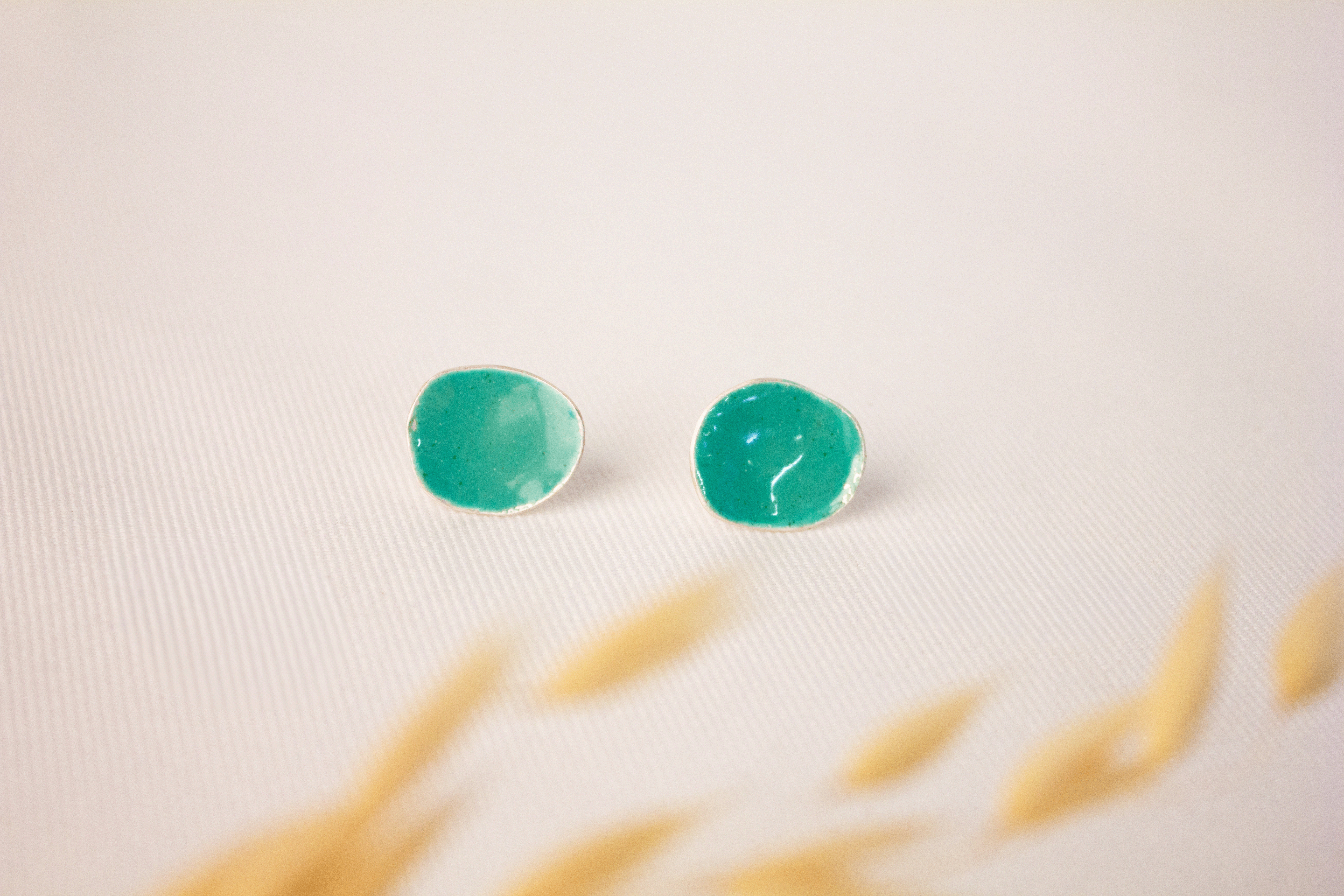 Galili Ellis, Colourful Enamel Stud Earrings-1