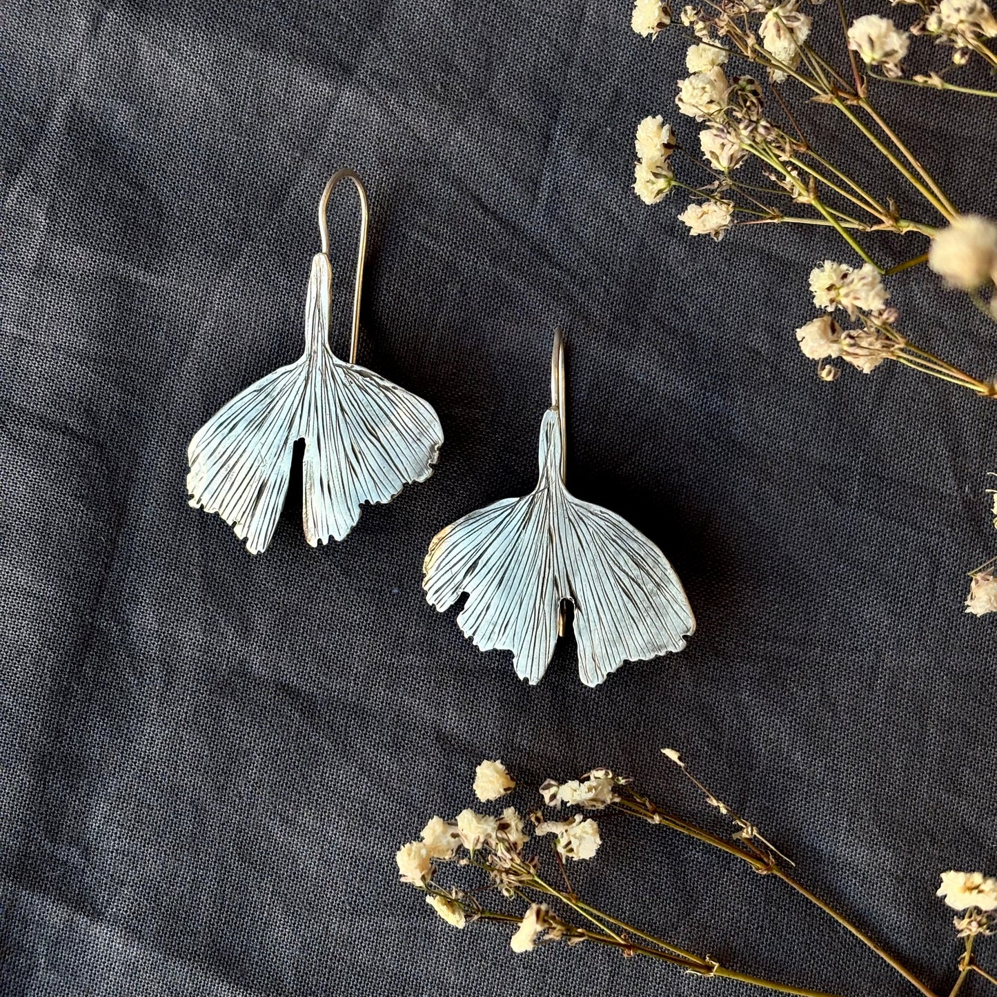 Galili Ellis, Ginkgo Leaf Earrings