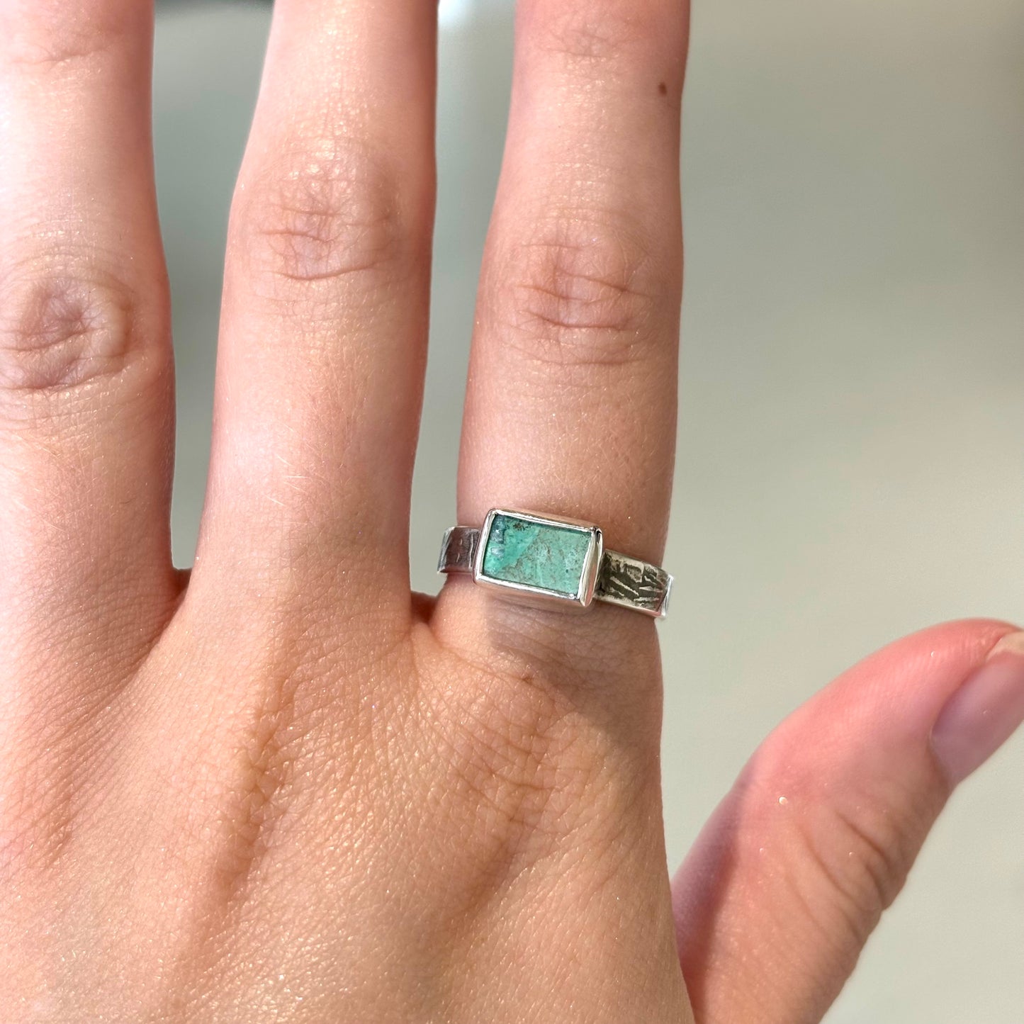 Galili Ellis, Rectangle Turquoise Ring