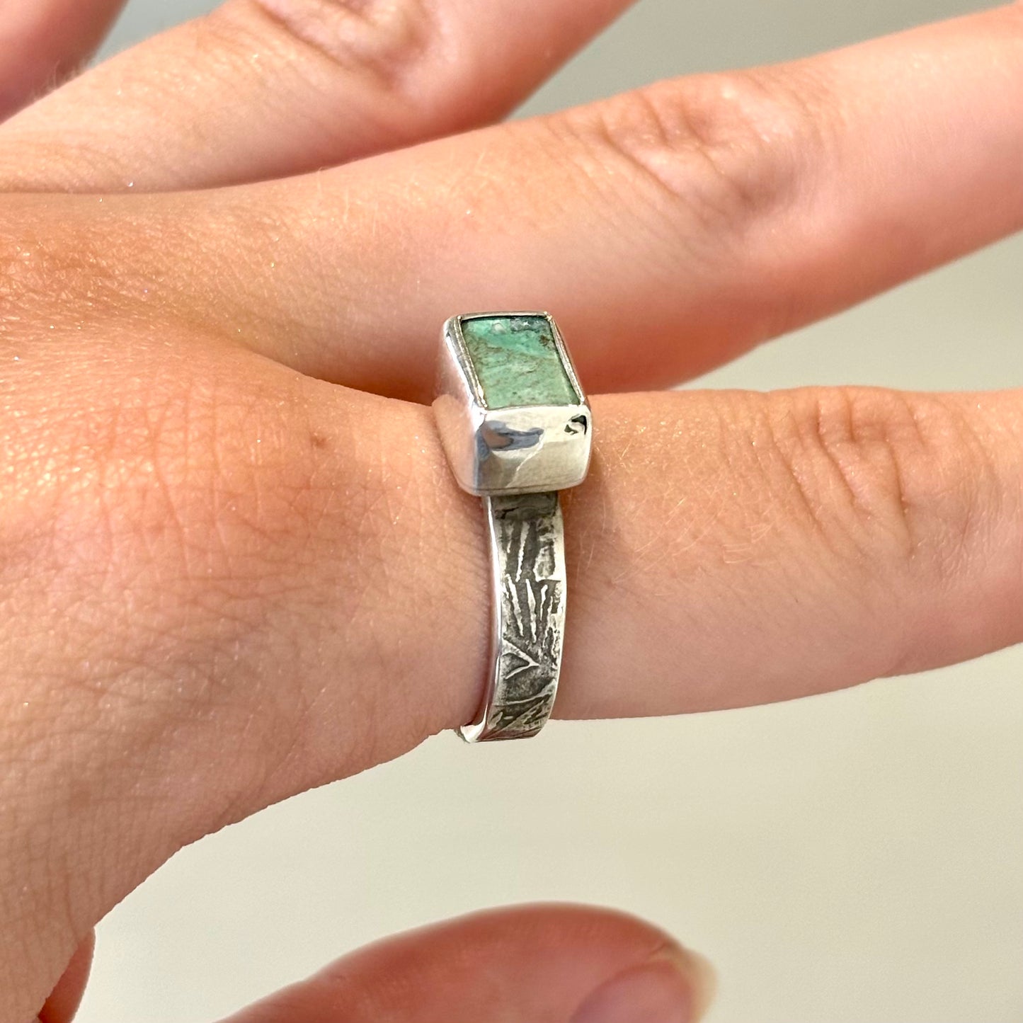 Galili Ellis, Rectangle Turquoise Ring