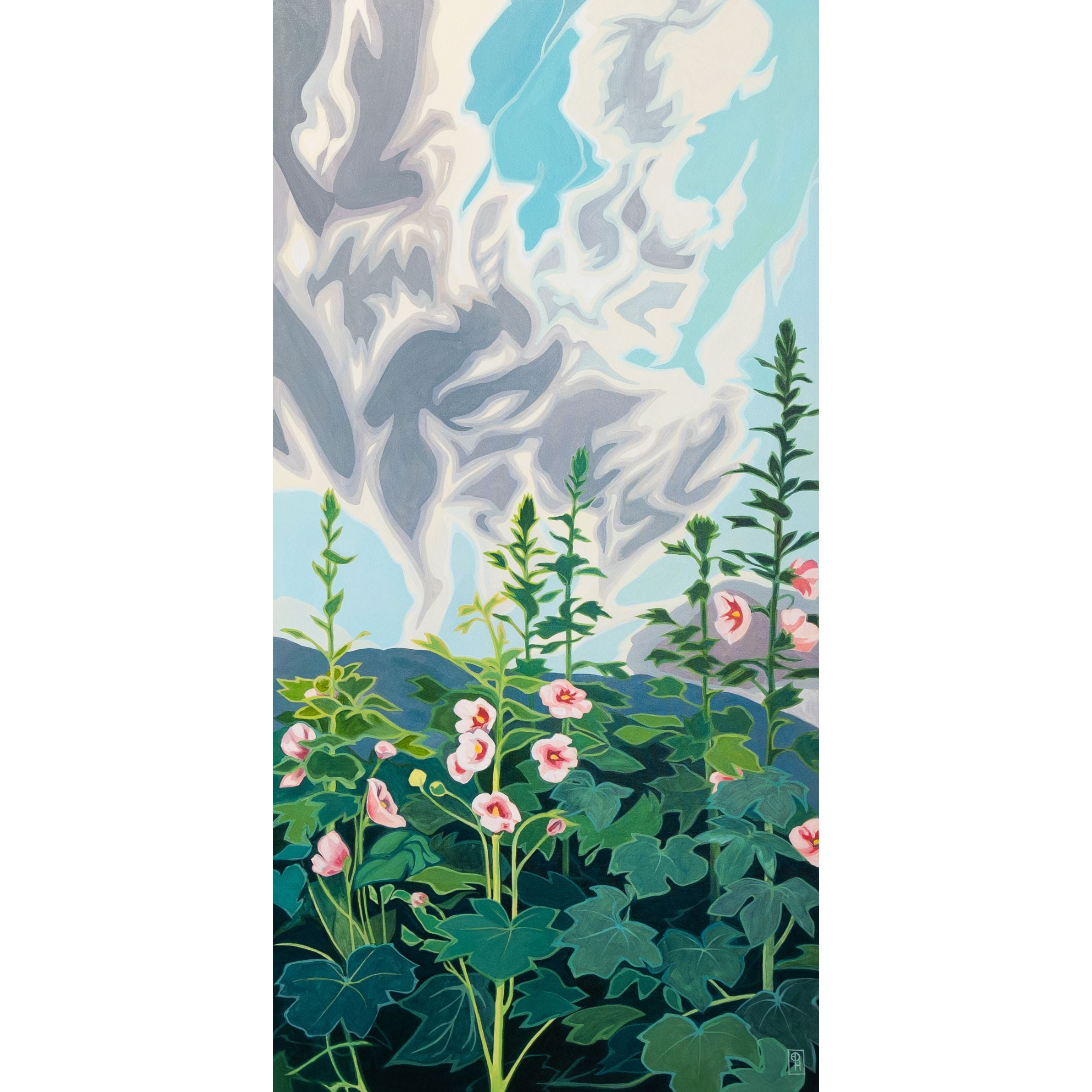 Erica Hawkes, Beautiful Hollyhocks-2