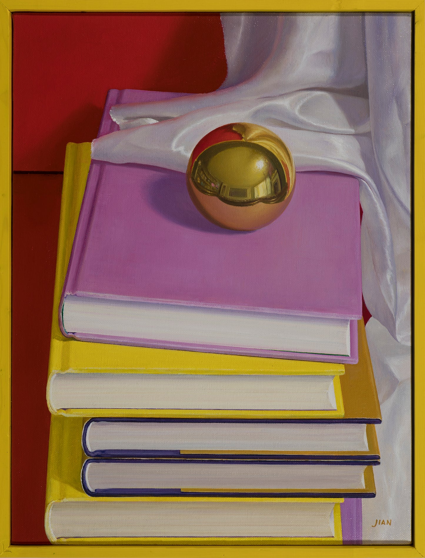 Jian Zhang, Still Life with Ball and Books