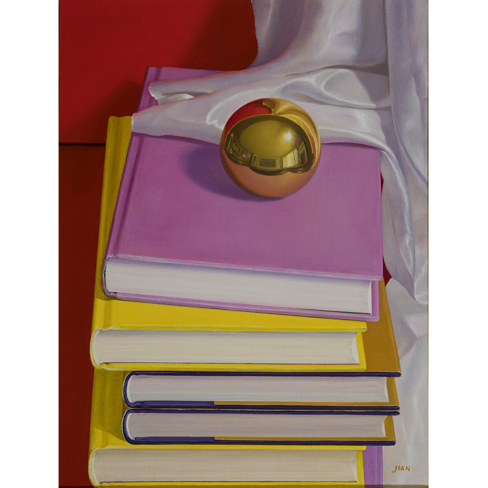 Jian Zhang, Still Life with Ball and Books