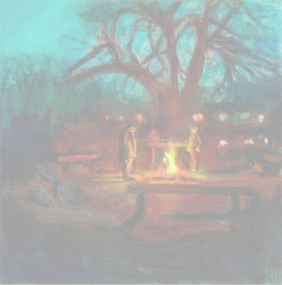 ACQUIRED | Kelly Grace, Study for "Fire Pit"