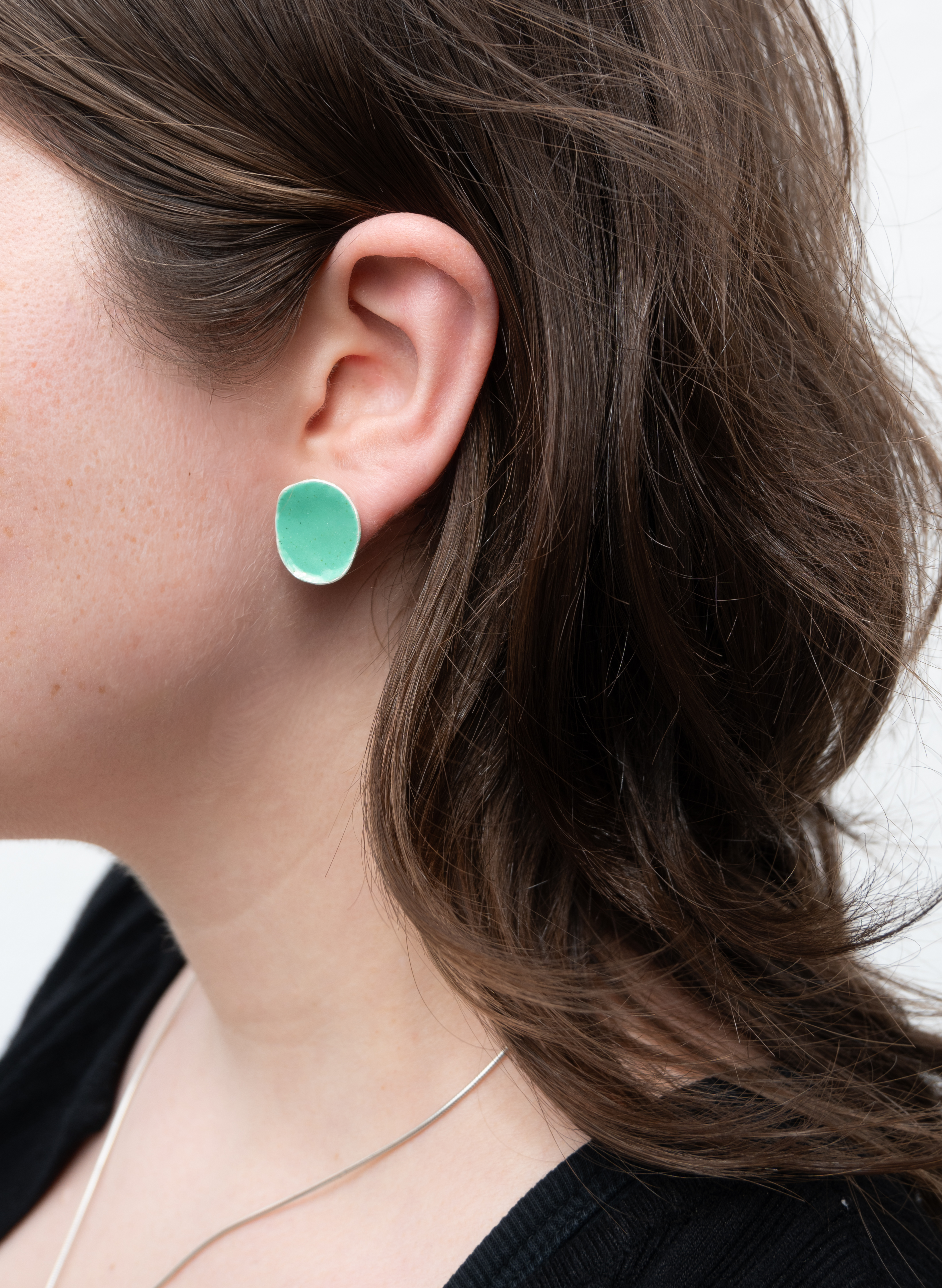 Galili Ellis, Colourful Enamel Stud Earrings-6