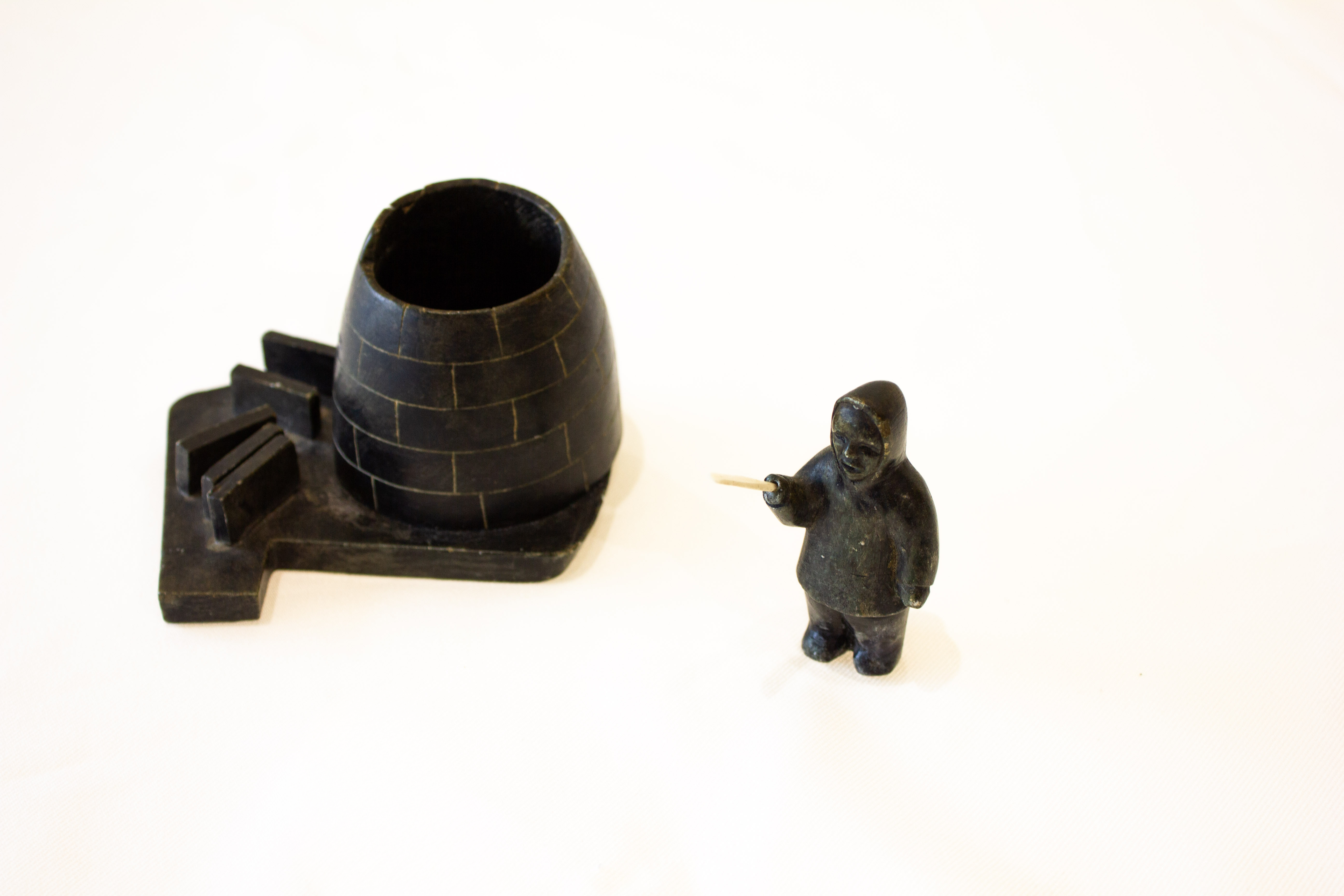 Inuit Building an Igloo, Once-known Inuit Artist (Kugluktuk)-5