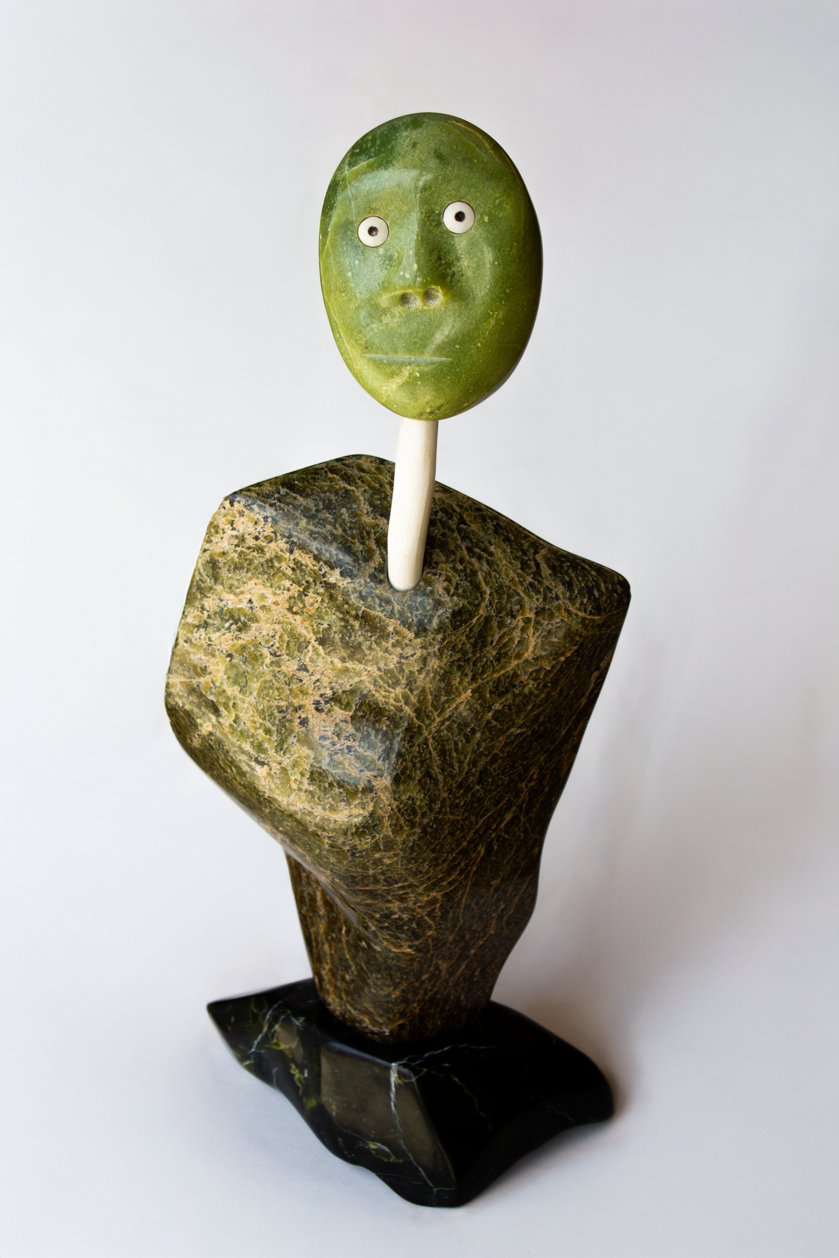Stretching His Neck to See Far, Mattiusi Iyaituk (Inuit, Nunavik)-3