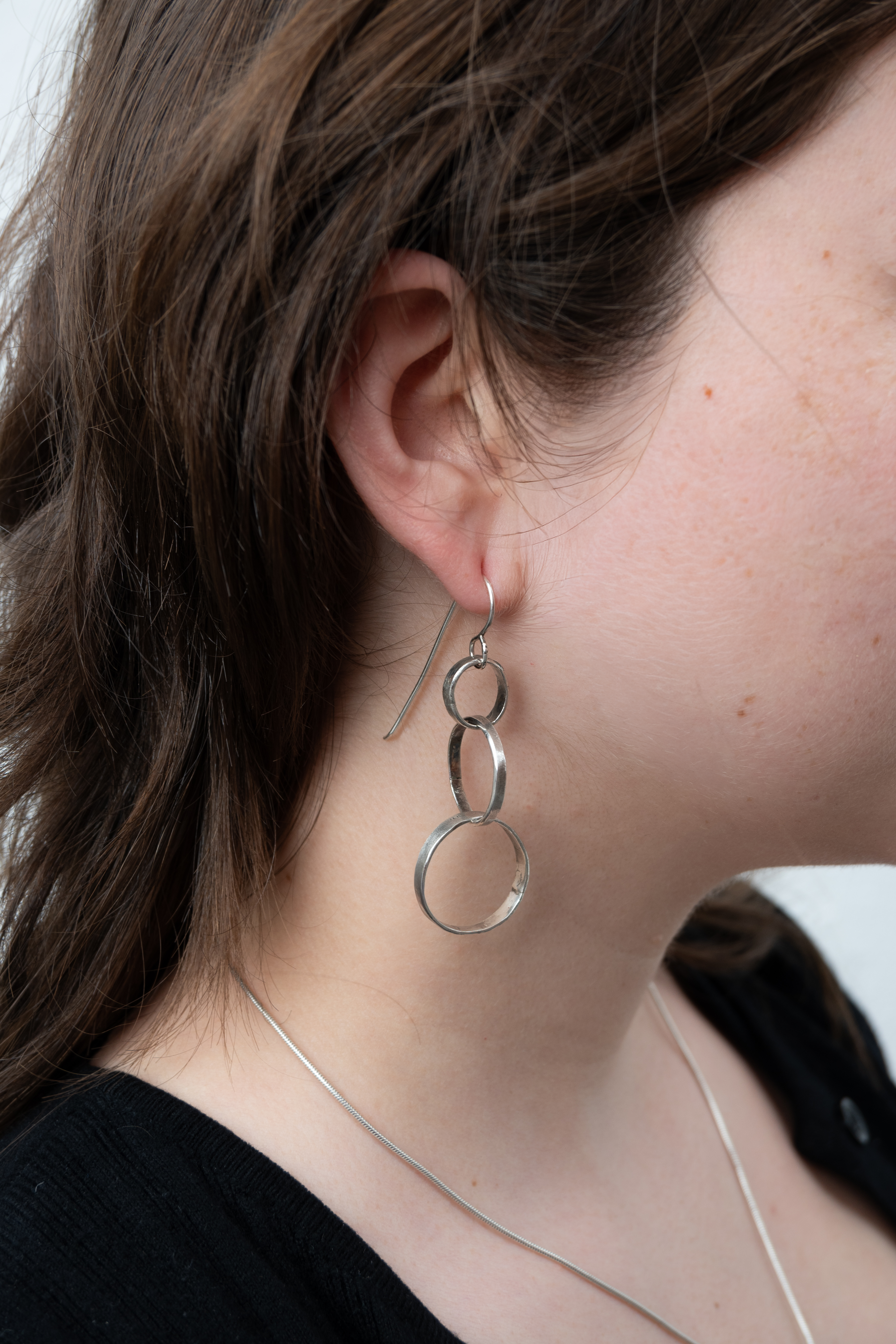 Galili Ellis, Oxidized Two & Three Earrings-3