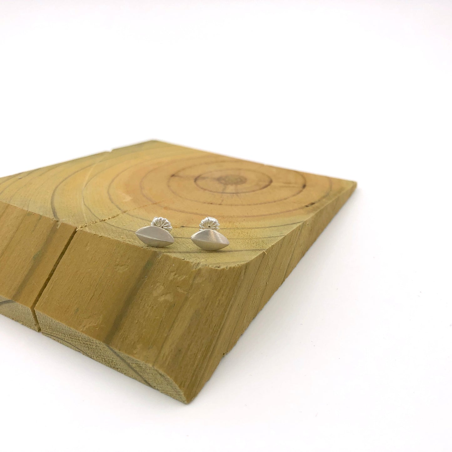 Andrea Mueller, Sterling Silver Leaf Studs