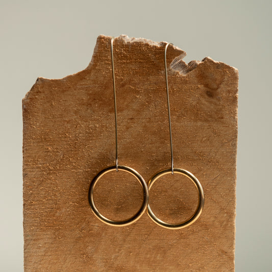 Silvia Taylor, Brass Hook Earrings
