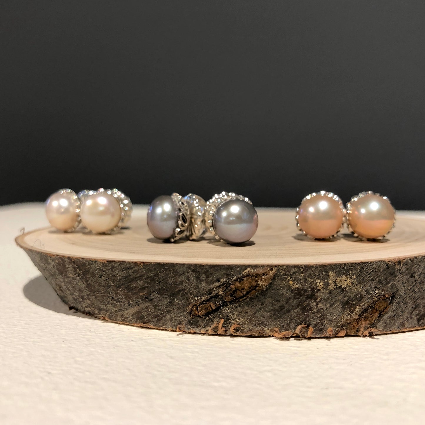 Kathryn Rebecca, Detailed Pearl Earrings