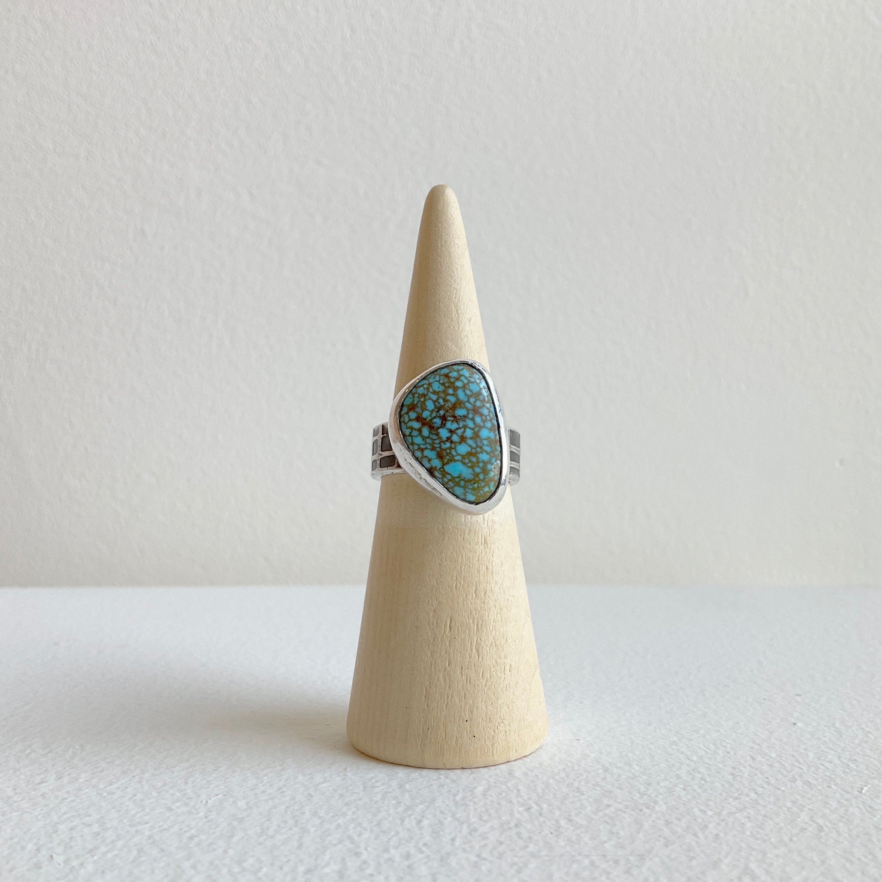 Galili Ellis, Spider Matrix Turquoise Ring-4
