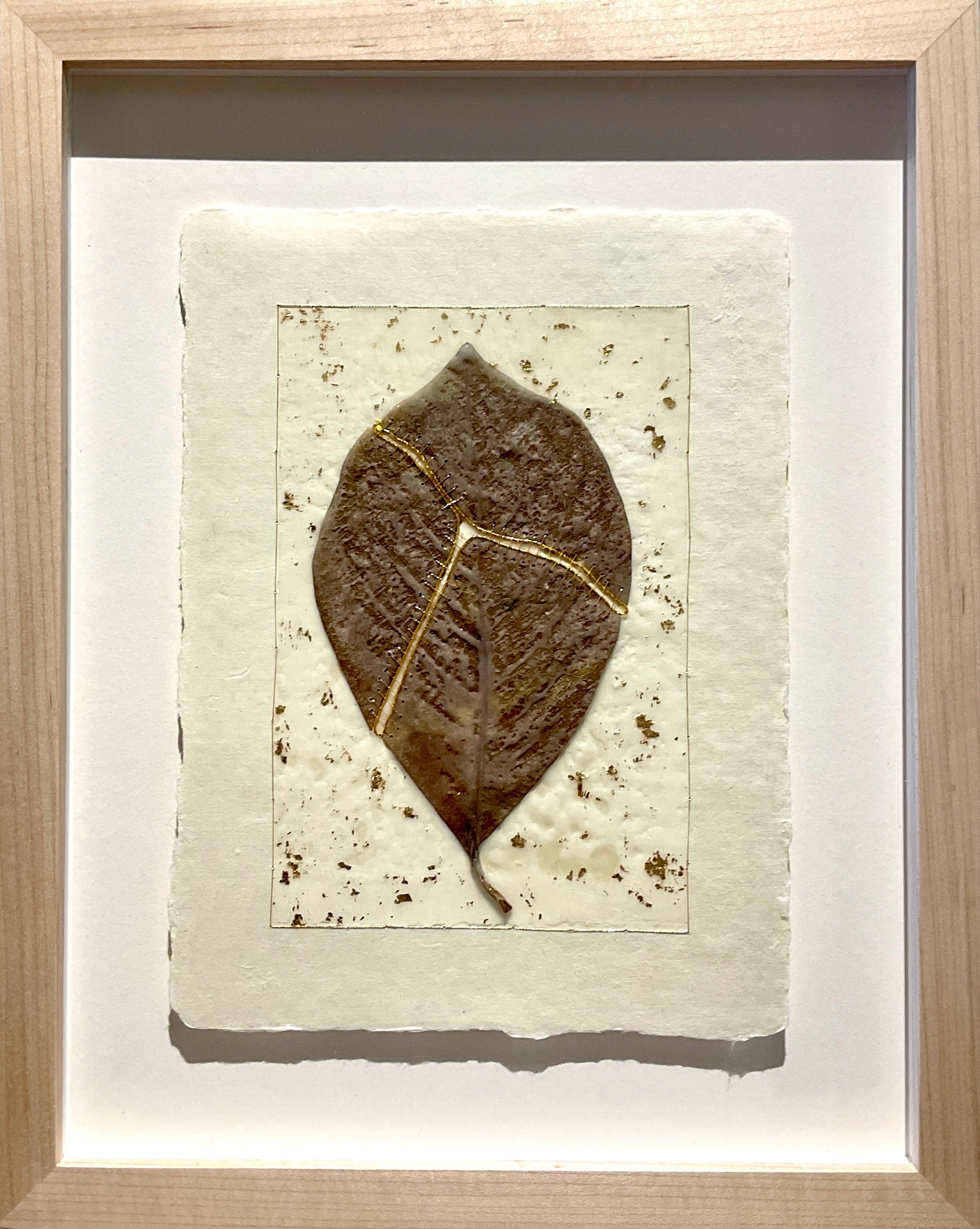 Ava Roth, Kinsugi Magnolia Leaf-3
