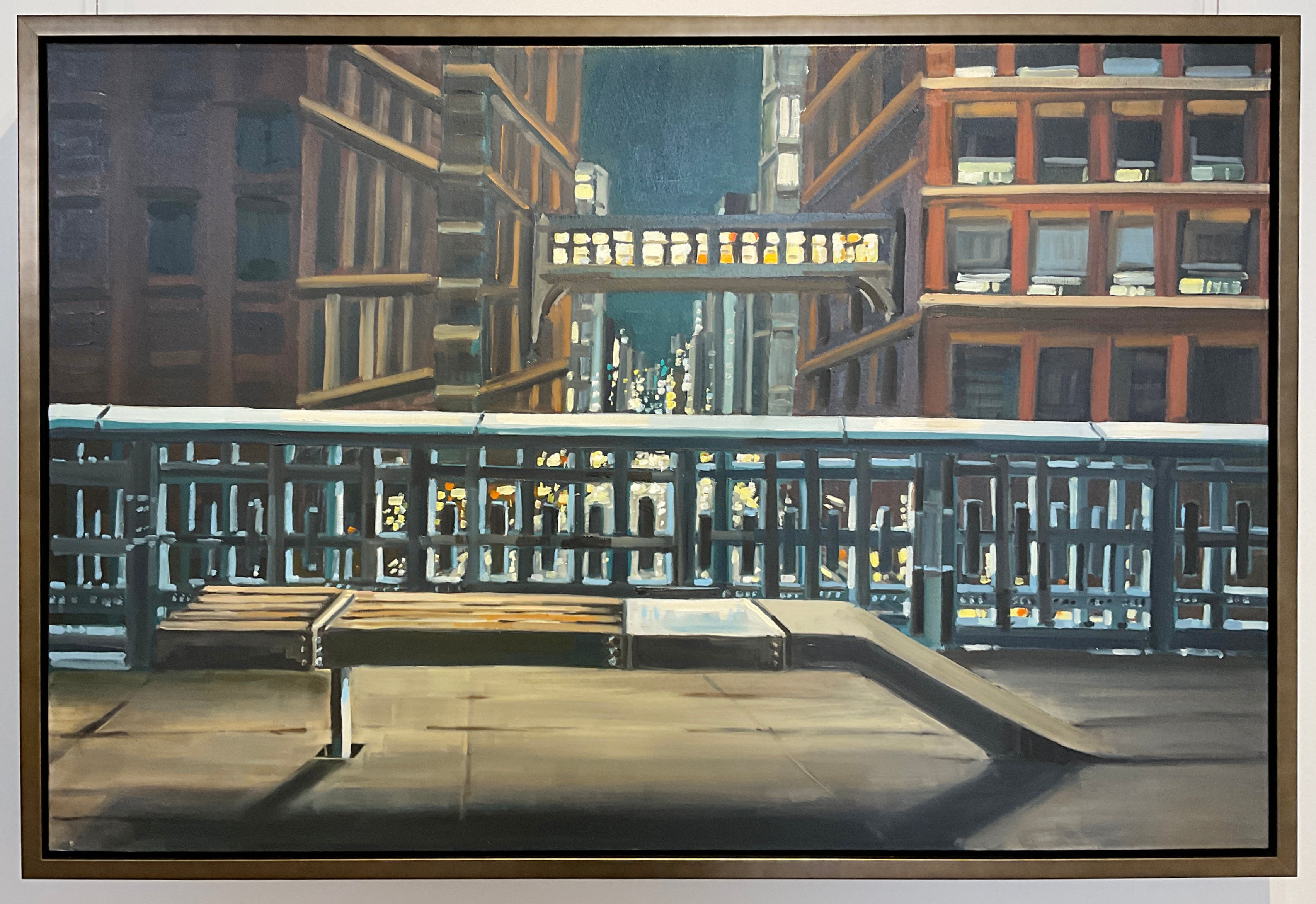 Eryn O'Neill, Bench at Night-4