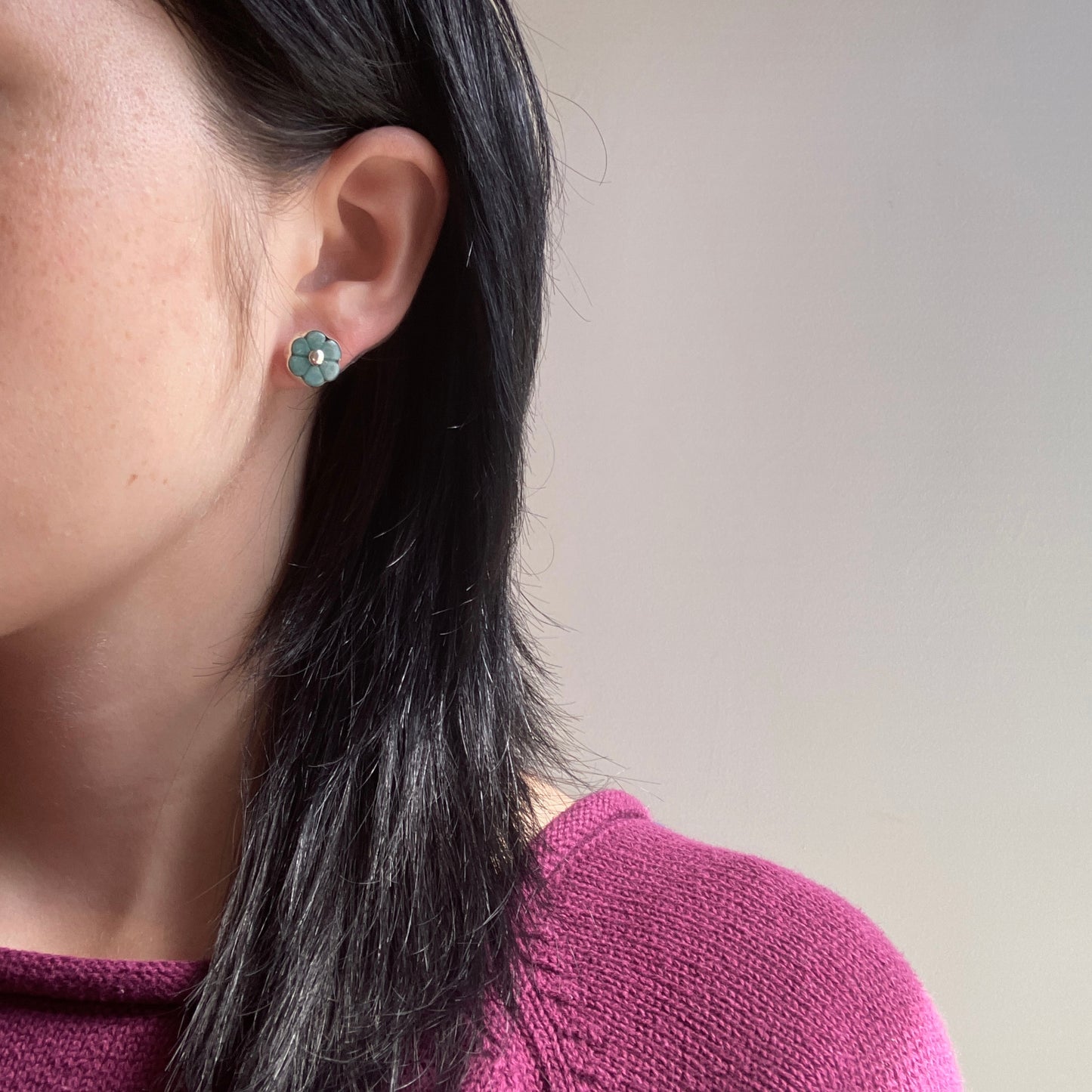 Alexandra Temple, Amazonite Blossom Earrings