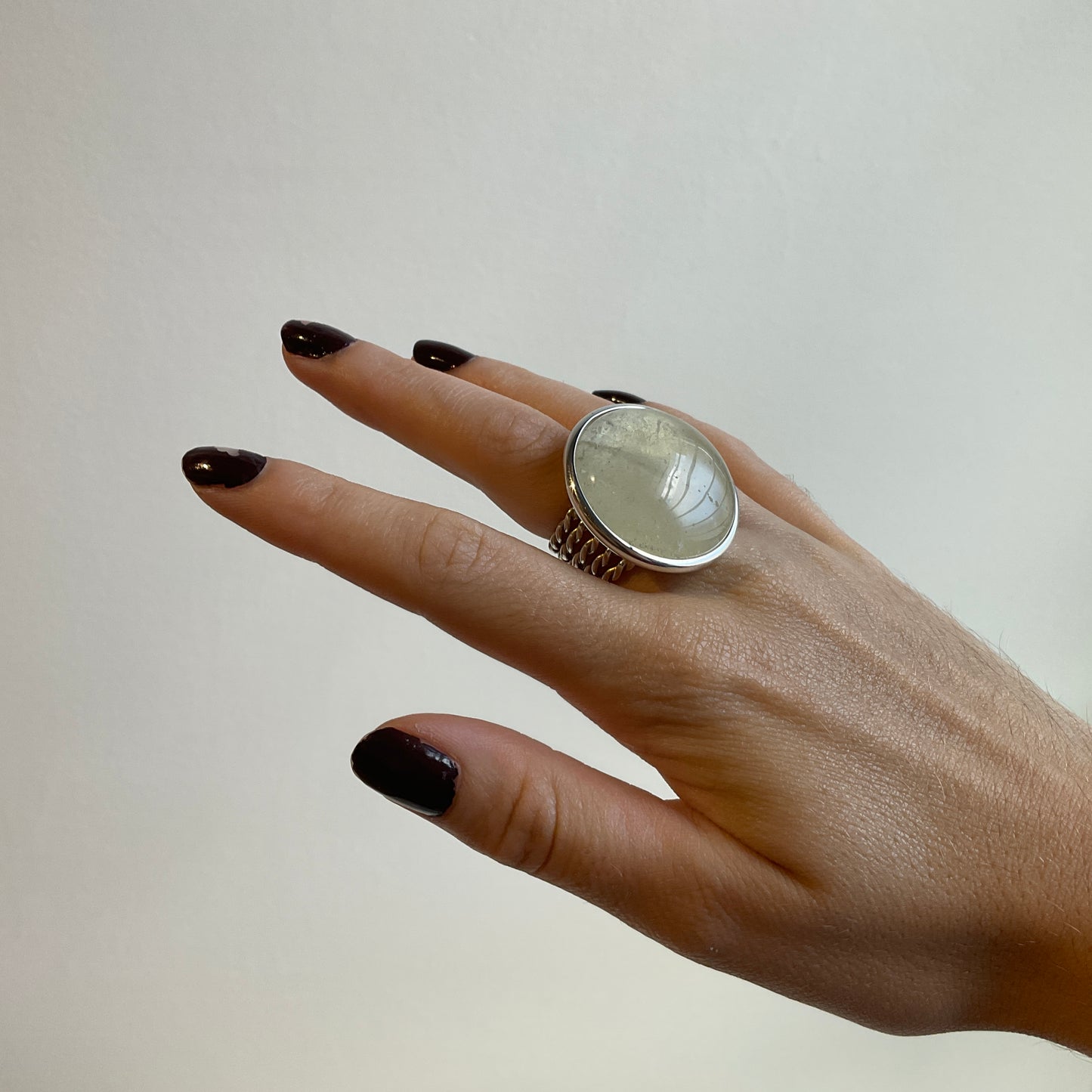 Alexandra Temple, Quartz Rope Ring - Constellations Collection