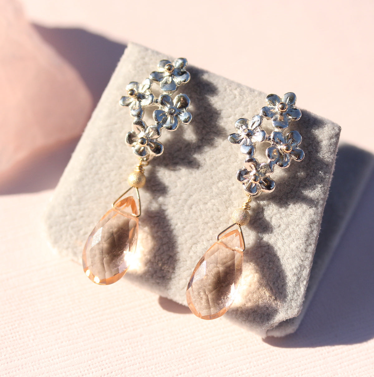 Kathryn Rebecca, Forget Me Not Drop Earrings