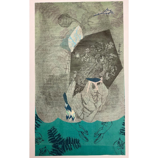 Elizabeth D'Agostino, Other Collisions, Owl (Green)